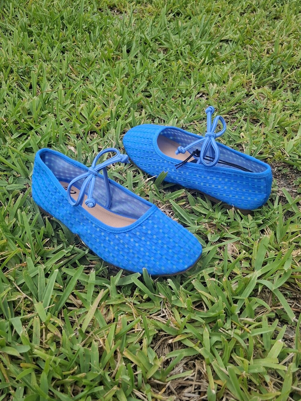 Girls Mesh Ballet Flats with Bow